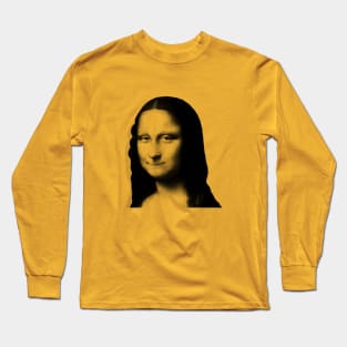 Monya Mona Lisa Holding Laugh Long Sleeve T-Shirt